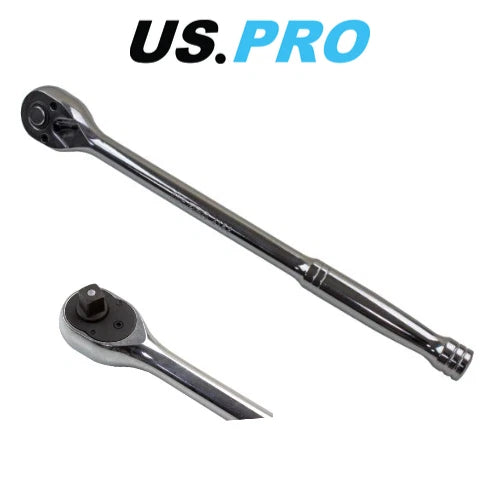 Us Pro Extra Long 280mm 3/8 Dr 72t Quick Release Ratchet 4153