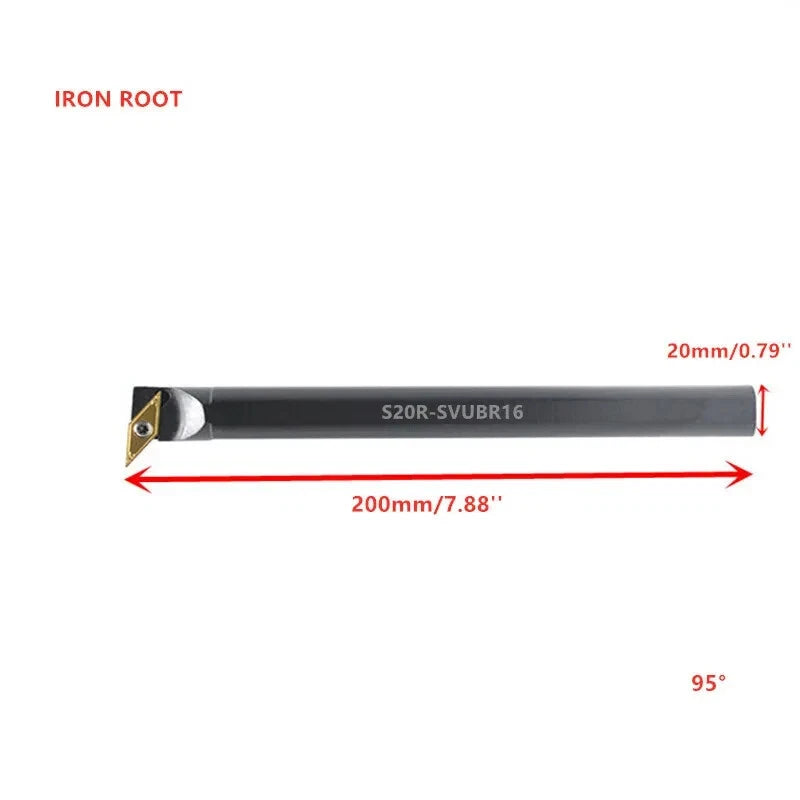 1p S20r-svubr16 Cnc Lathe Internal Tool Holder Boring Bar For