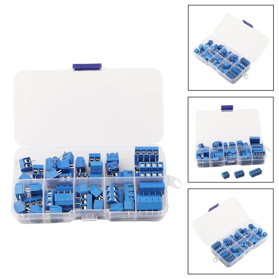 Flexible Straight Pin 2p 3p Screw Terminal Block Connectors For Pcb