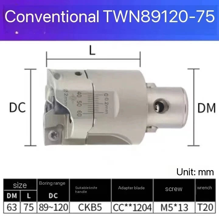 <Wbr/>75 Twin-cutter Boring Head Double Rough Boring Cutter