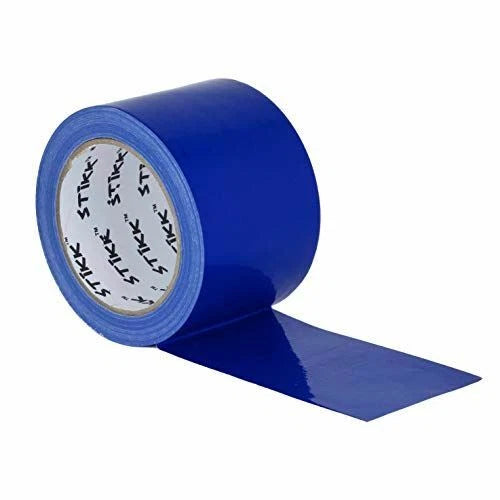 3" X 25 Yd 7.5 Mil Thick Blue Duct Tape Pe Coated Weather Resistant