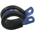 AN -10 (10AN AN10) 16mm I.D Blue Aluminium Rubber Lined Cushioned P Clamp / Clip