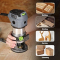 Workpro Compact Router Kit 6.5 Amp Corded Hand Trimmer Router Tool 6