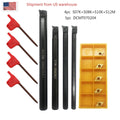 7 8 10 12 Mm Lathe Turning Tool Holder Boring Bar Dcmt070204 Inserts