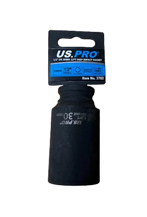 30mm Hub Socket Deep Impact Socket 1/2 Dr 12pt Cr-mo 12 Point Axle