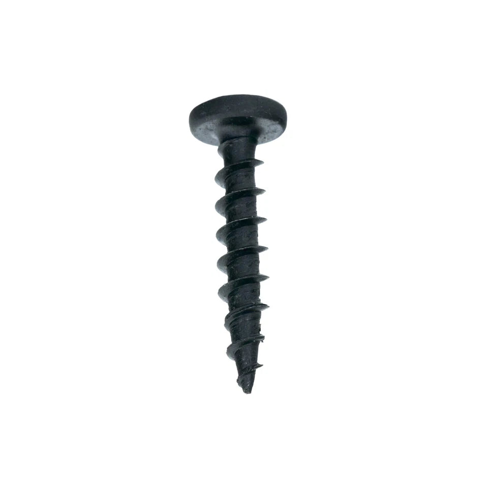 #10 X 1" Deep / Coarse Thread Phillips Pan Head Screws Black Phosphate