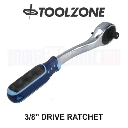 Toolzone Elite 3/8" Drive Ratchet Handle Socket Wrench 90t Fine Tooth