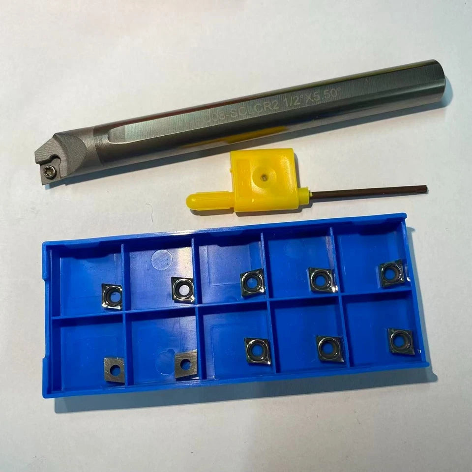 Solid Carbide Boring Bar 12mm*150mm C12m-sclcr06 + 10px Ccmt 21.51