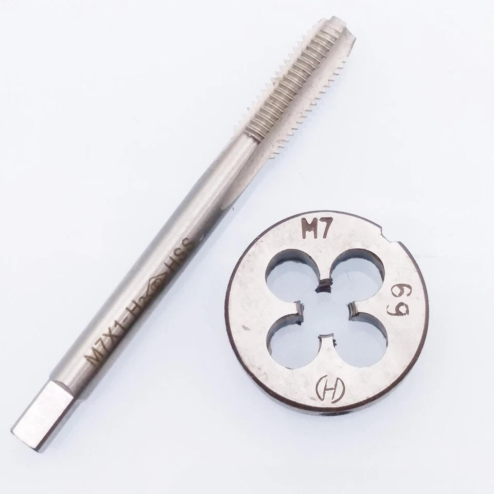 Hss M7 X 1mm Tap & M7 X 1mm Die Metric Thread Left Hand