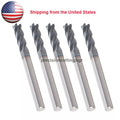 3/16" 4 Flute 2" Overall Length Regular Carbide End Mill - Tialn