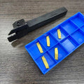 Inserts+mgehr1<wbr/>010-1.5 Lathe Cut-off Grooving Parting Tool Holder