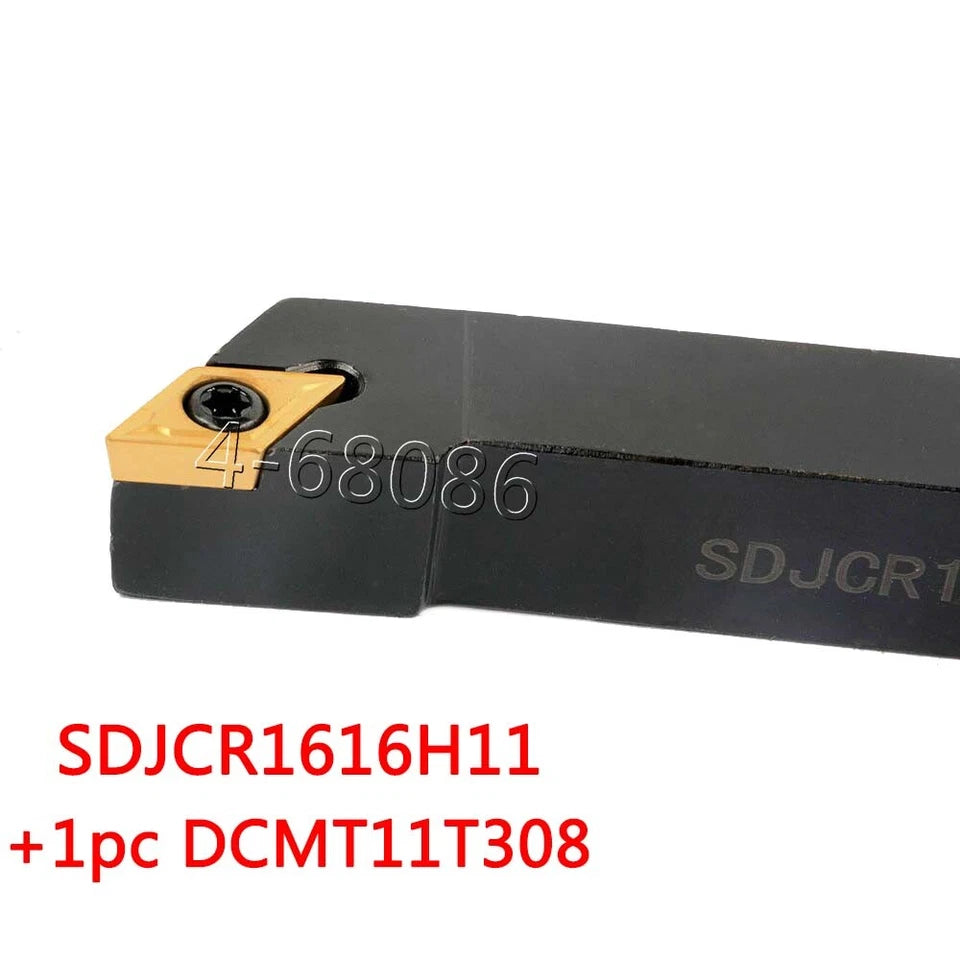 Lathe Turning Tool Holder Sdjcr1616h11 16 X100mm + Dcmt11t308 Carbide