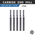 1/32" 4 Flute 1-1/2" Overall Length Carbide End Mill - Altin Coated