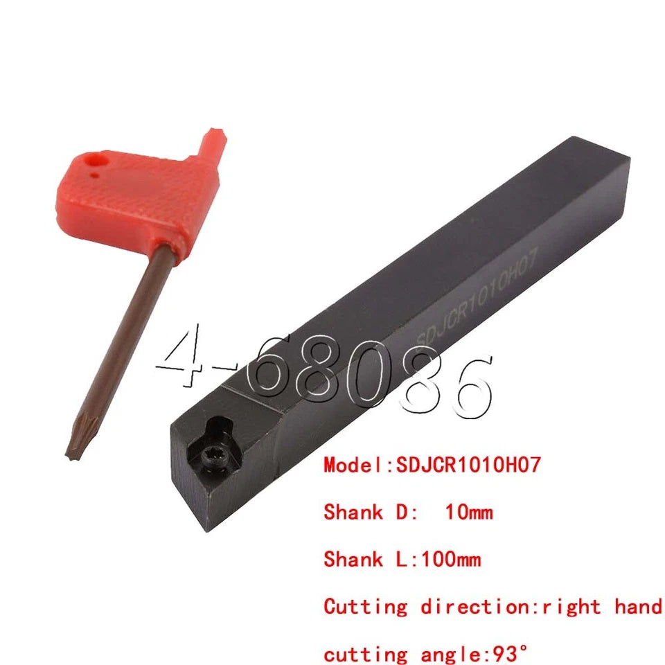 Sdjcr1010h07 10x100mm Lathe External Turning Tool Holder For Dcmt07