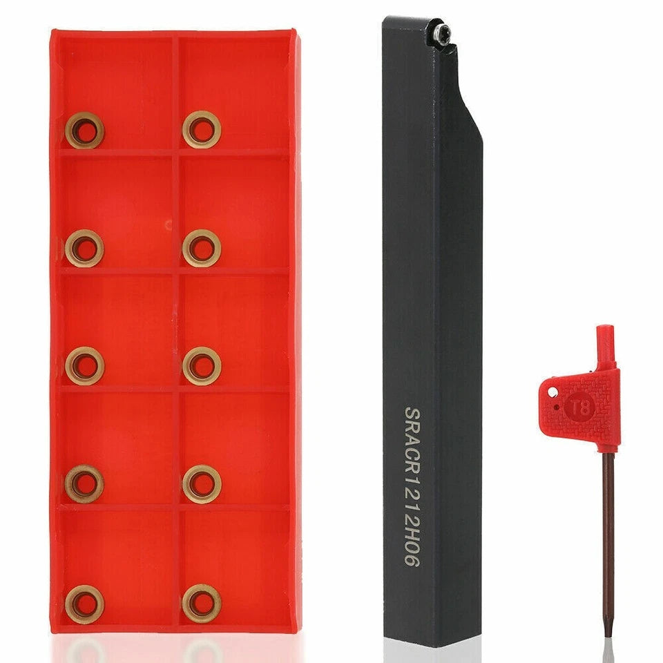 Lathe Turning Tool Solid 10 Carbide Inserts Holder Boring Bar Cutter