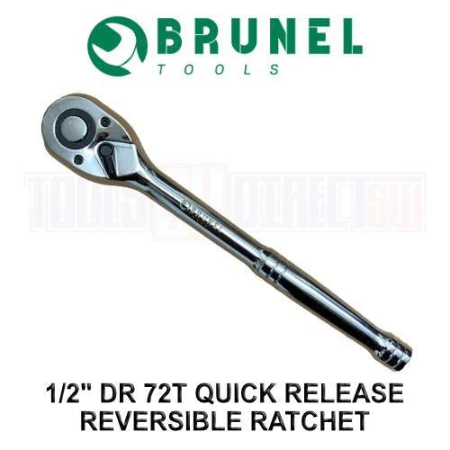 Brunel Tools 1/2" Drive 72t Quick Release Reversible Ratchet Socket