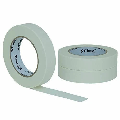 3 Pack 1" Inch X 60yd Stikk White Painters Tape 14 Day Easy Removal