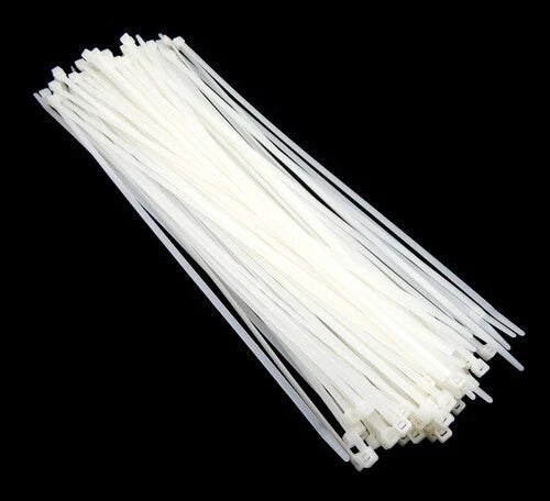 Zip Cable Ties 14" 50lbs Natural White Made In Usa Nylon Wire Tie