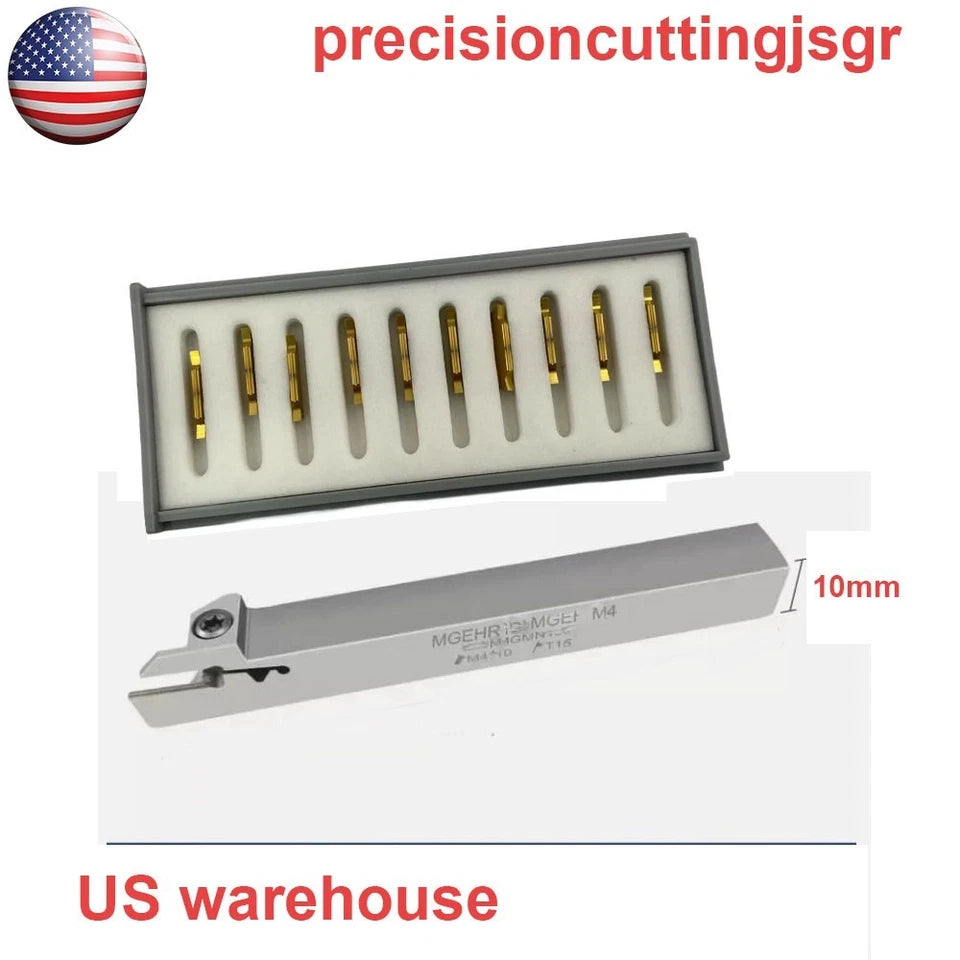 5 Cnc Lathe Turning Tool Holder + Mgmn150 Grooving Cut Off Insert