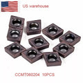 Ccmt060204 Bp1125 Ccmt21.51 Lathe Carbide Insert Tool For Steel