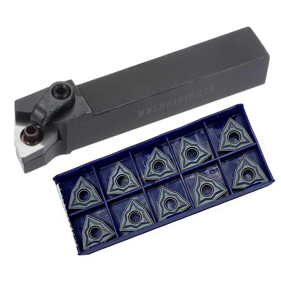 Mwlnl1616h08 Cnc Lathe Carbide Turning Tool Holder + Wnmg080404 Nn