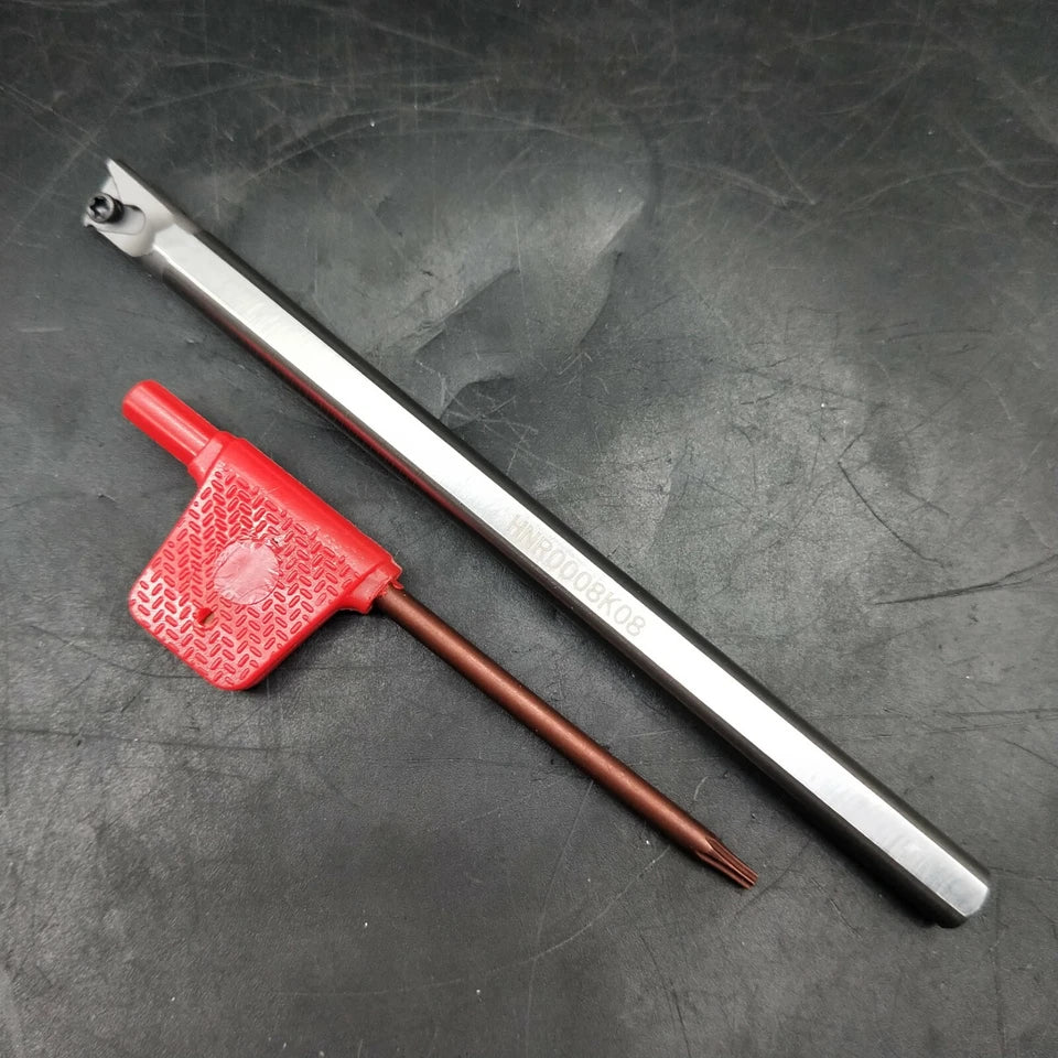 Hnr 0008k08 Tungsten Steel Lathe Thread Boring Bar Turn Tool For 08ir