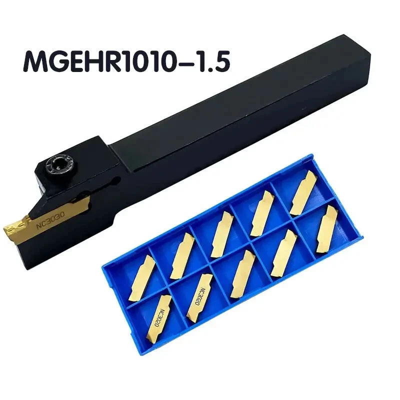 5 Cnc Lathe Turning Tool Holder + Mgmn150-g Grooving Cut Off Insert