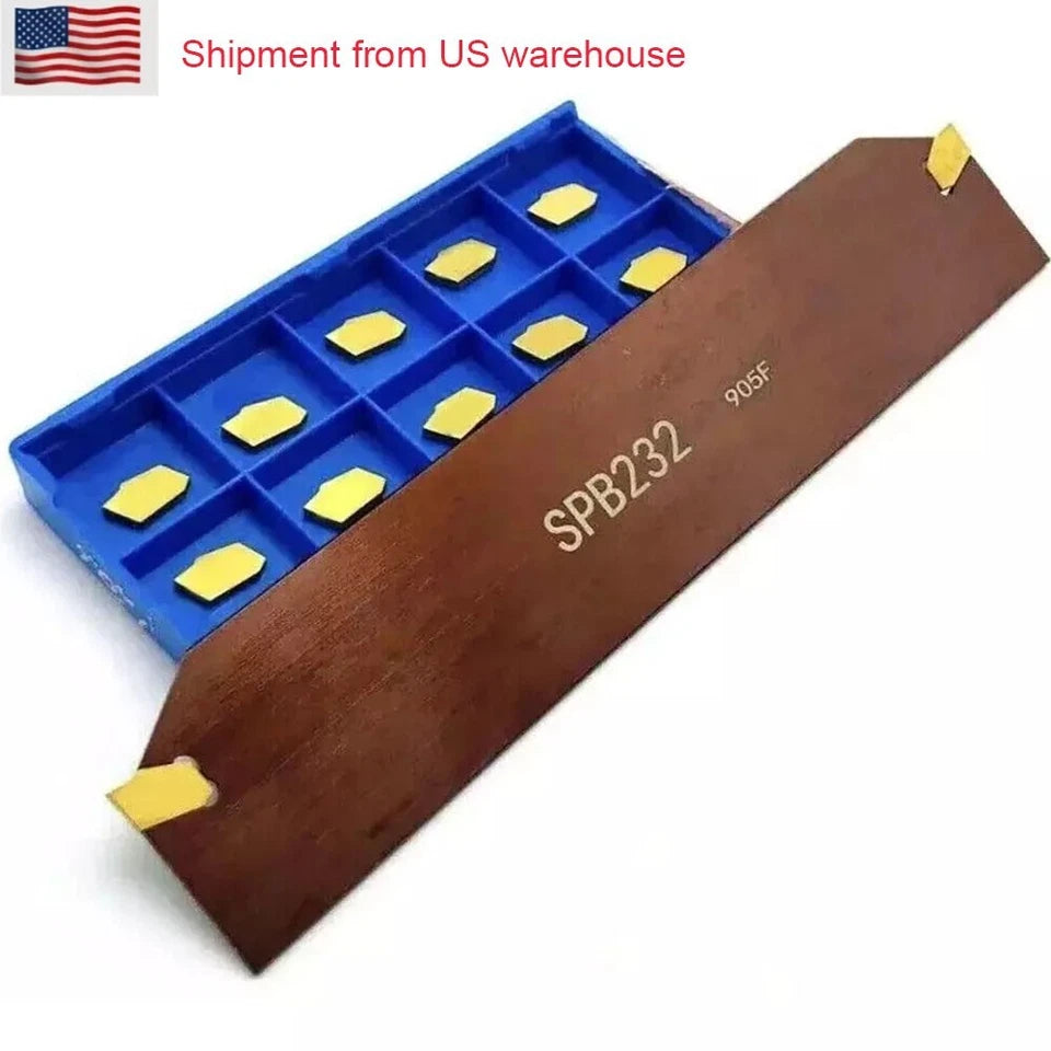 32mm Grooving Parting Cut-off Blade Tool Holder + Sp200 Insert 2mm