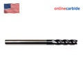 5/16" 4 Flute Long Carbide End Mill - Tialn Coated