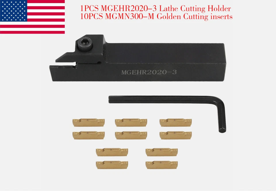 20mm Mgehr 3mm Lathe Parting Cutter Holder + Mgmn300-m Grooving