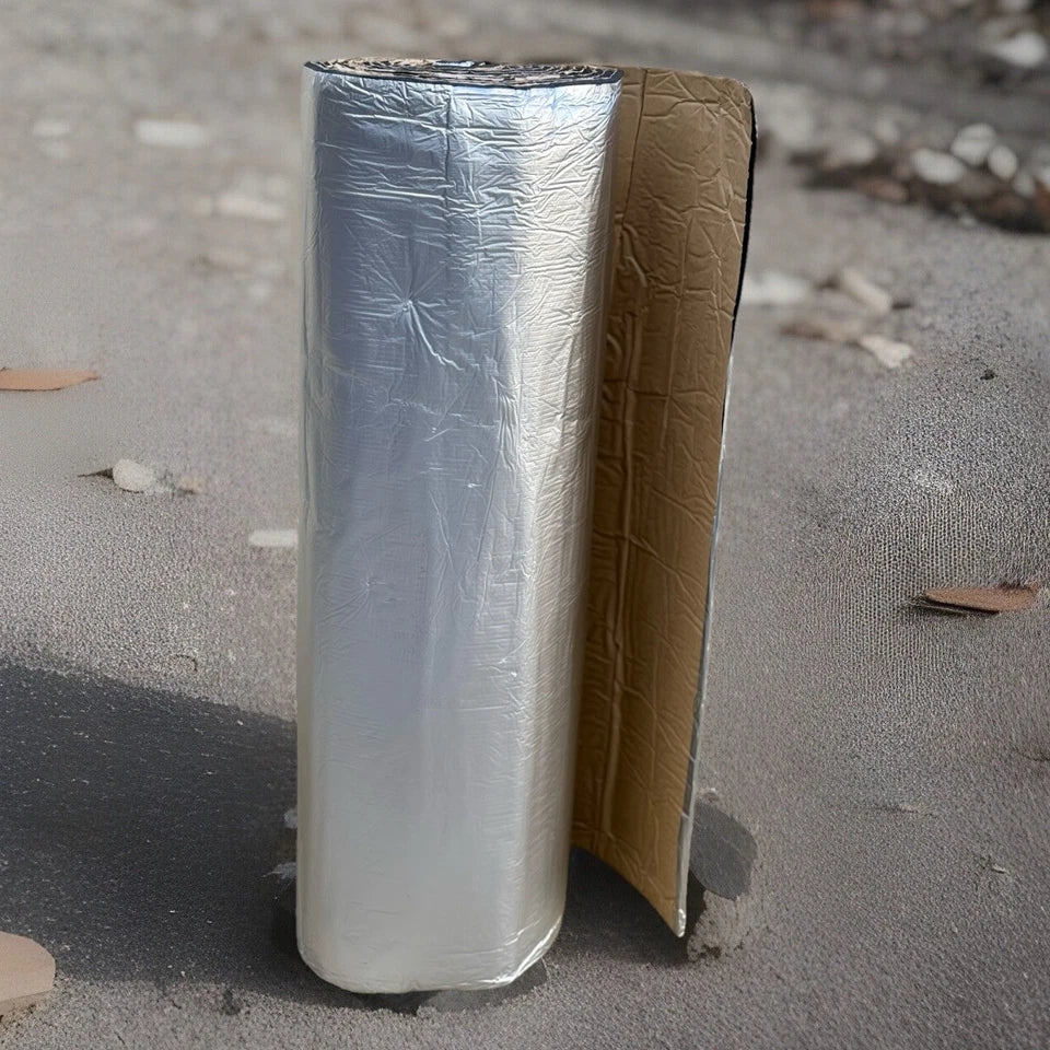 33ft X 40" Sound Deadening Self-adhesive Aluminum Heat Insulation