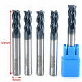6mm Shank Tungsten Carbide 4 Flute End Mill Cnc Milling Cutter Hrc50