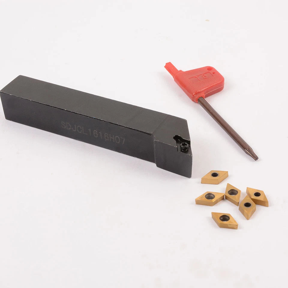Sdjcl1616h07 Lathe External Turning Tool Holder + Dcmt070204 Insert