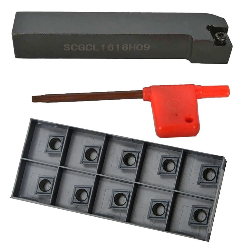 Scgcl1616h09 16mm Cnc External Turning Holder + Ccmt09t304-sm Inserts