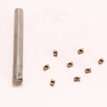 Jdmt070204r Insert + 10mm 2 Flute Indexable End Mill