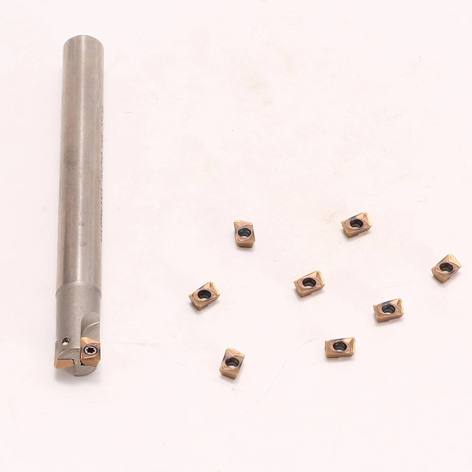 Jdmt070204r Insert + 10mm 2 Flute Indexable End Mill