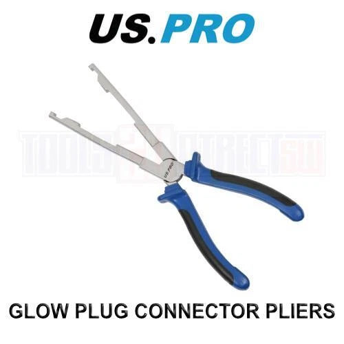 Us Pro Tools Diesel Glow Plug Connector Removal Pliers Long Reach 5896