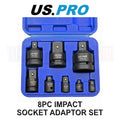 Us Pro Tools Impact Adaptor Set, Reducer For Sockets, Wrench 3477
