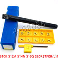 10x125mm Lathe Indexable Turn Tool Holder+tcmt110<wbr/>204 Carbide