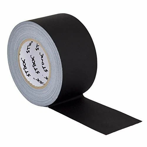 3" X 60 Yard 72mm X 55 M 11 Mil Stikk Black Gaffers Tape No Residue