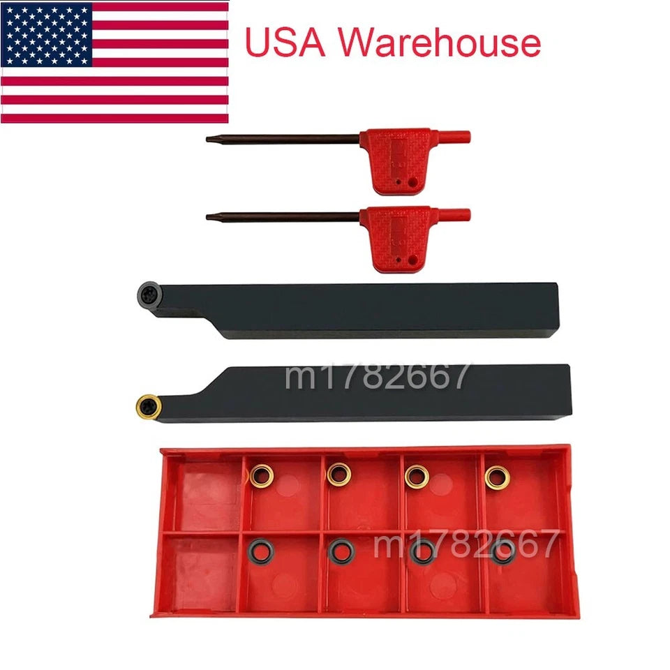 12mm Sracr/sracl Right/left Lathe Tool Holders + R3 Carbide Blades