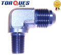 An -6 (An6 An 06) To 1/8" Npt 90 Degree Adapter