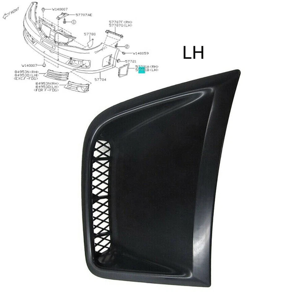 For Impreza Sti Left Hand Fog Light Bumper Bezel | Built Supply Co