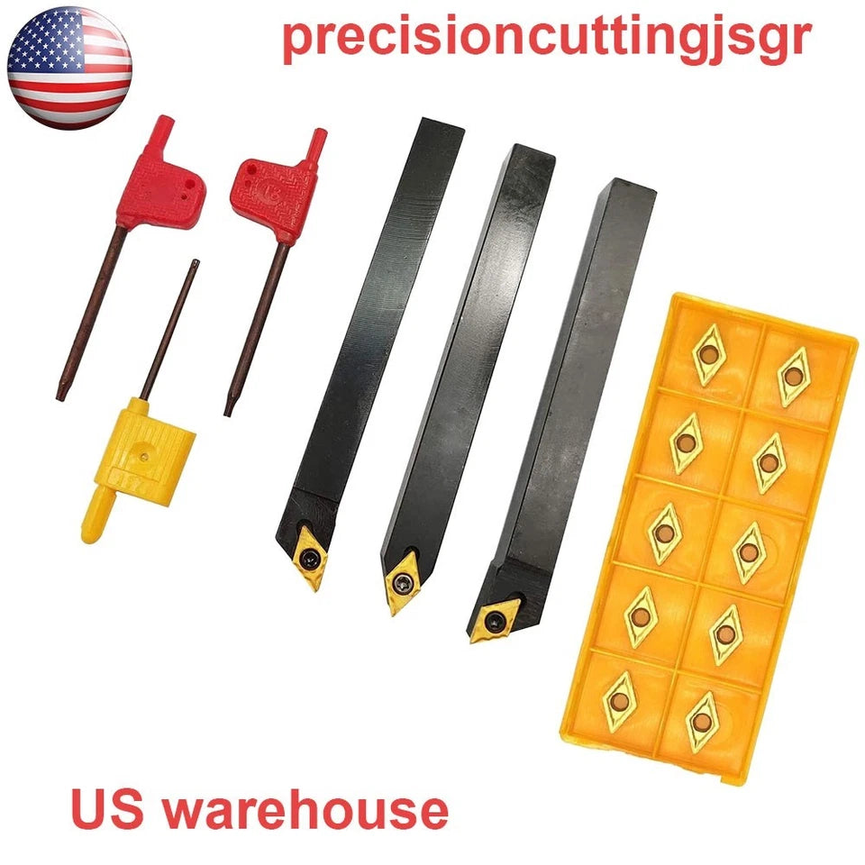 10mm Sdjcr+sdjcl+sd<wbr/>ncn Lathe Turning Tool Holder + 10x