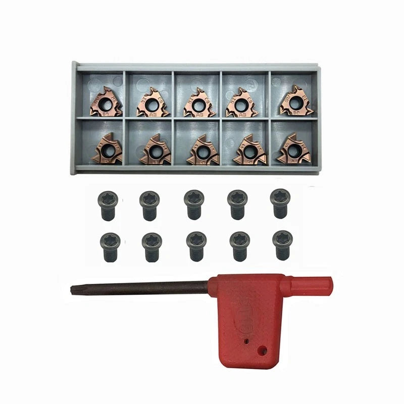 16ir+ 16er Ag60 +10* Screw Carbide Insert For Lathe Threading Tool
