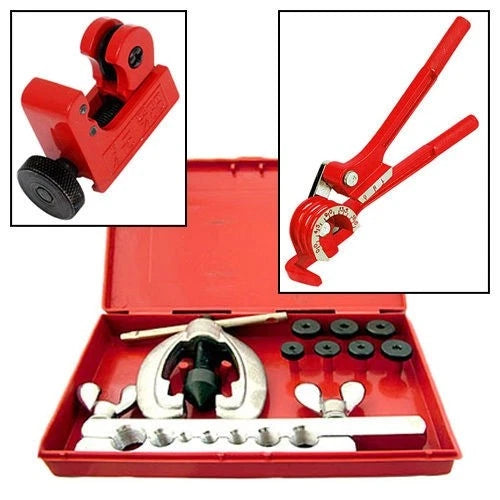 Brake Fuel Pipe Repair Tool Set Metric Af Flaring Kit Mini Bender +
