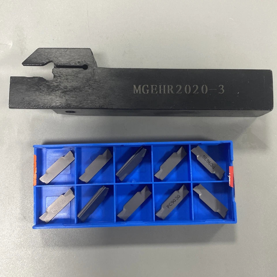 3/4 Mgehr2020-3 Lathe Turning Tool Grooving Cutting Holder + 3mm 9030
