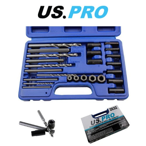 Us Pro Screw Extractor Drill & Guide Set 2632