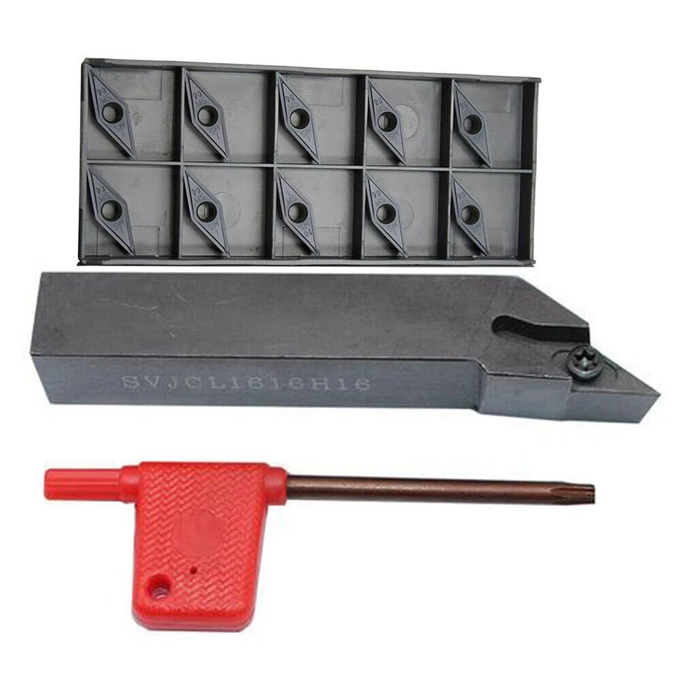 Svjcl1616h16 16mm External Lathe Turning Holder + Vcmt160404-sm