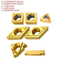 Carbide Inserts For 12mm Shank Lathe Boring Bar Turning Tool Holder Cs